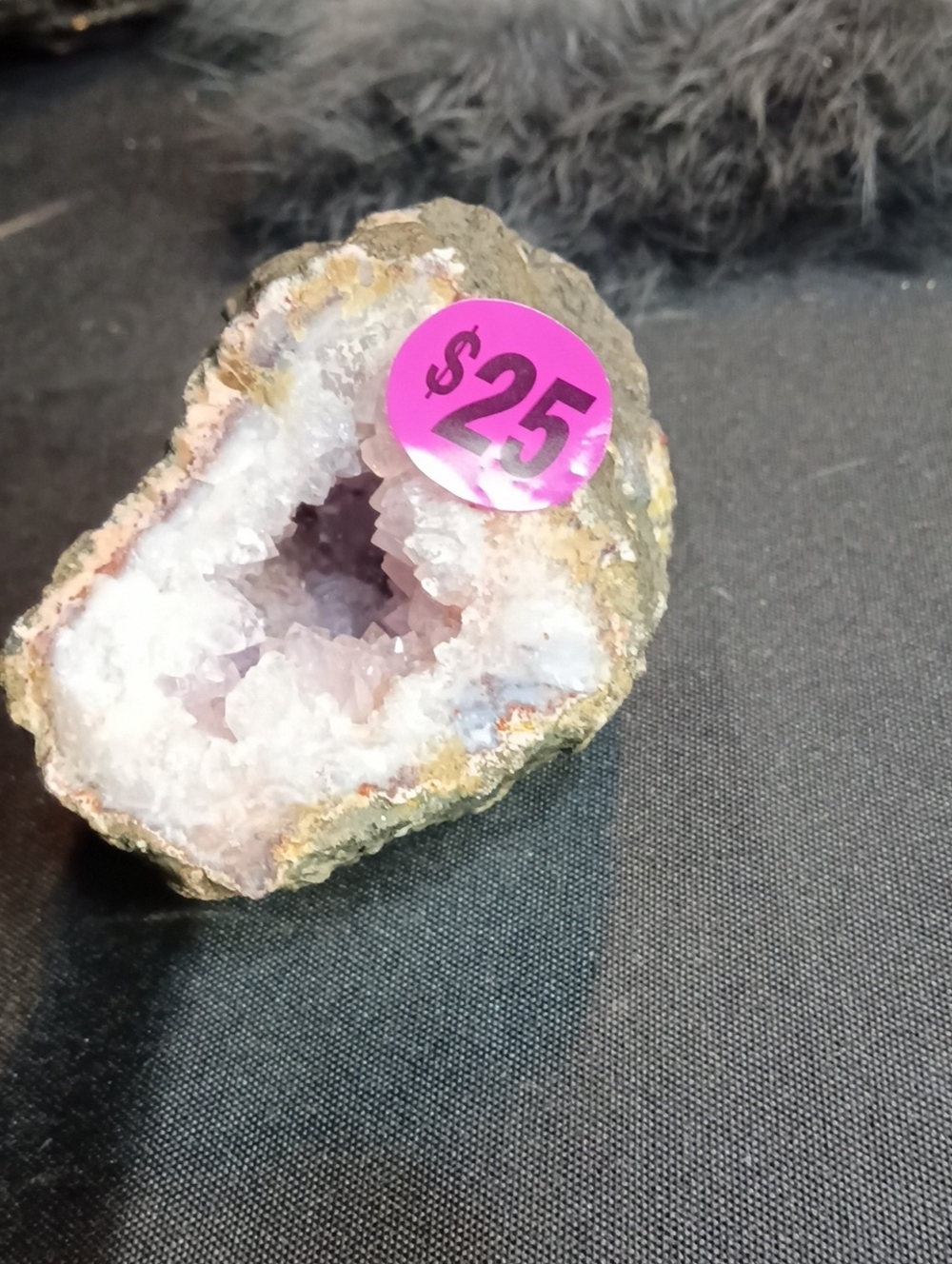 Natural pink Amethyst Geode